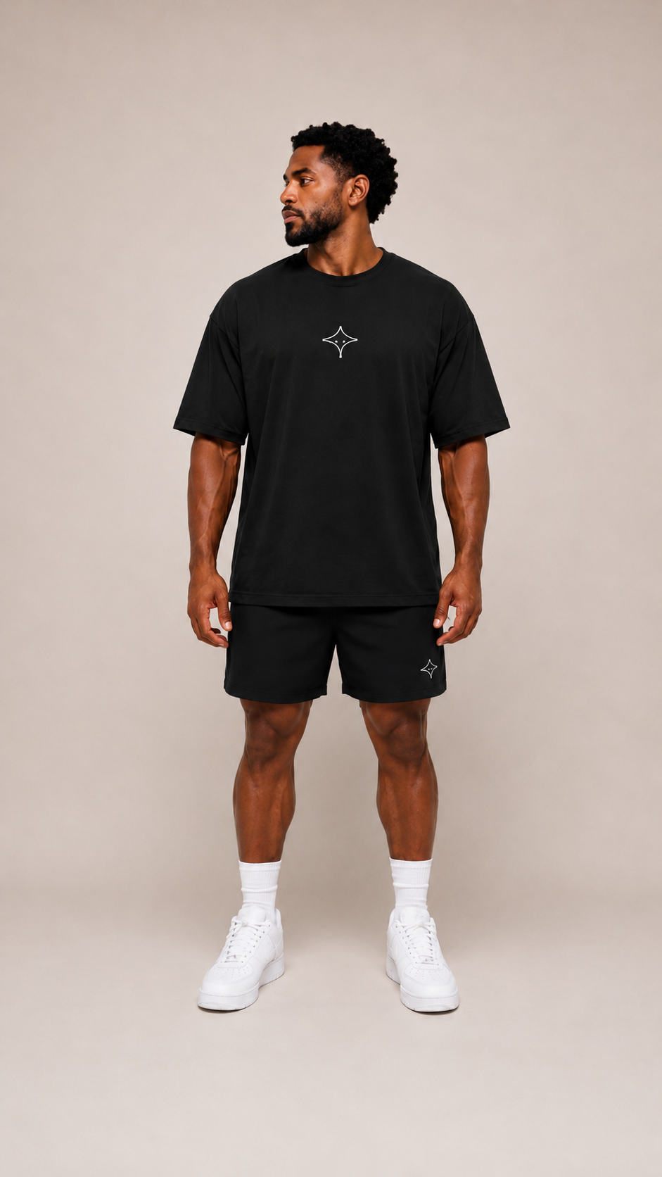OVERSIZE POWER TSHIRT- BLACK